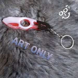 Handmade resin keychain